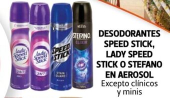 Farmacias Guadalajara Desodorantes Speed Stick, Lady Speed Stick o Stefano en Aerosol oferta