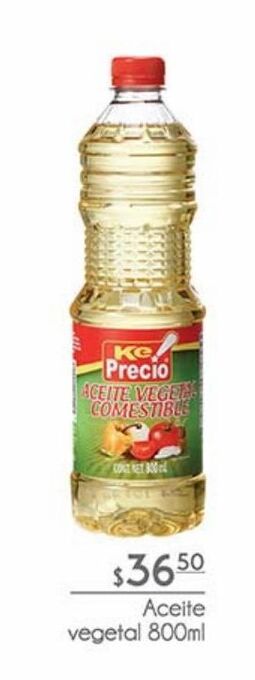 Aceite vegetal ke precio 800ml