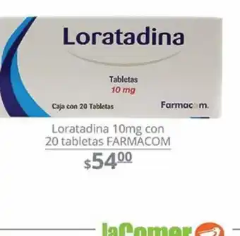 La Comer Loratadina 10 mg oferta
