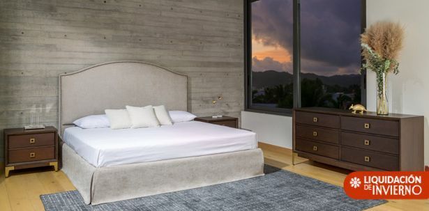 Casa de las Lomas Cama queen size marques café oferta