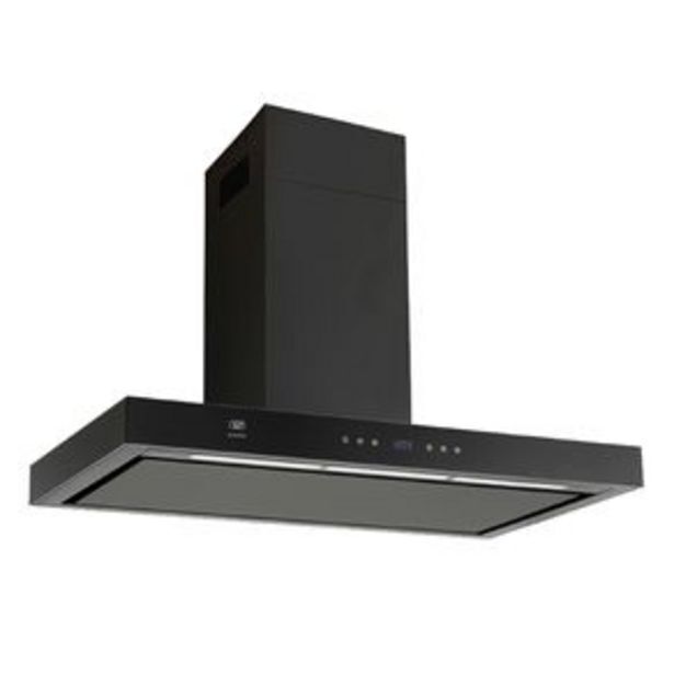 El Bodegón Campana extractora avera 90 cm de pared negro cen90 oferta