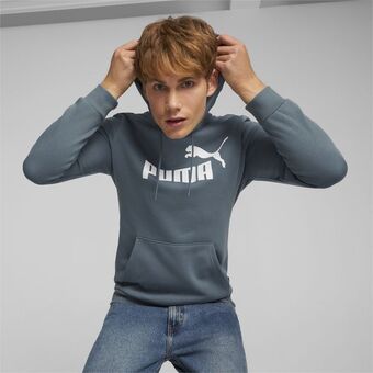 Puma Sudadera con gorra con logotipo grande para hombre essentials oferta