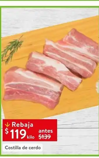 Walmart Costilla de cerd oferta