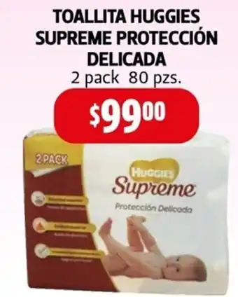 Farmacias Guadalajara Huggies Supreme Toallita Protección Delicada oferta