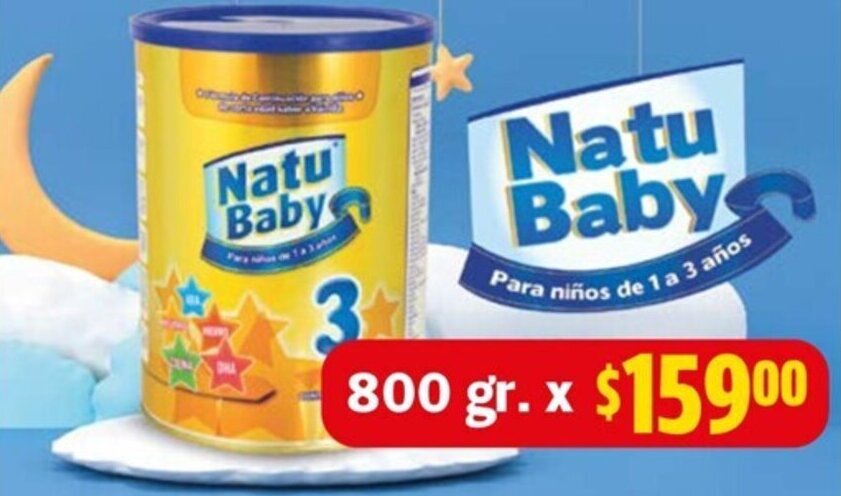 Farmacias Guadalajara Natu Baby 800gr oferta