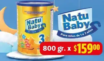 Farmacias Guadalajara Natu Baby 800gr oferta