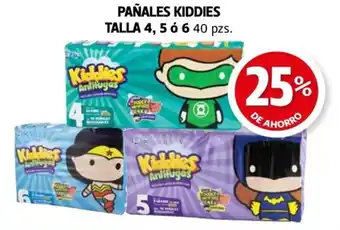 Farmacias Guadalajara Kiddies Pañales Talla 4, 5 ó 6 oferta