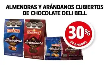 Farmacias Guadalajara Deli Bell Almendras y Arándanos Cubiertos de Chocolate oferta