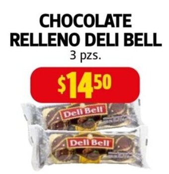 Farmacias Guadalajara Deli Bell Chocolate Relleno oferta