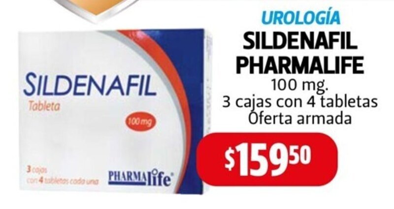 Farmacias Guadalajara Sildenafil Pharmalife 100mg oferta