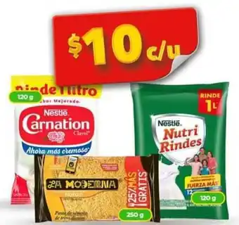 Bodega Aurrerá Nestle Carnation, Nutri Rindes o La Moderna oferta