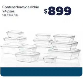 Sam's Club Contenedores de Vidrio 24 pzas oferta