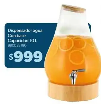 Sam's Club Dispensador Agua Con Base Capacidad 10 L oferta