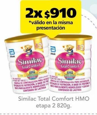 Farmacia San Pablo Similac total comfort hmo e2 lat c/820gr oferta