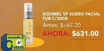 Farmacia San Pablo Sodimel sp suero facial tub c/30gr oferta