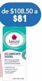 Farmacia San Pablo Benzal gel lubricante vaginal c/30gr oferta