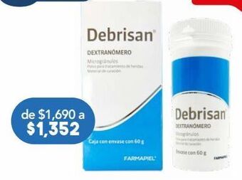 Farmacia San Pablo Debrisan polvo dextranomero c/60gr oferta