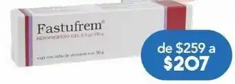 Farmacia San Pablo Fastufrem gel 2.5gr tub c/50gr oferta