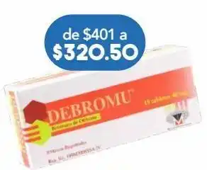 Farmacia San Pablo Debromu tab 40mg caj c/15 oferta
