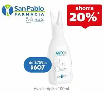 Farmacia San Pablo Avixis topica btl 100ml oferta