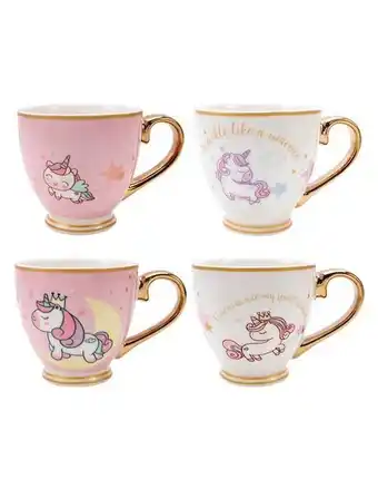 Set de tazas clásicas haus unicornio 4 piezas