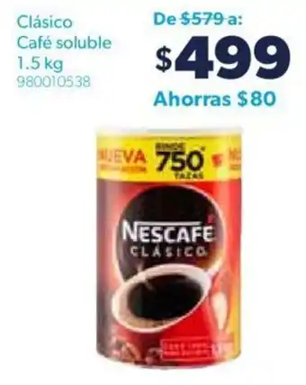 Sam's Club Nescafé Classico Café Soluble 1.5kg oferta