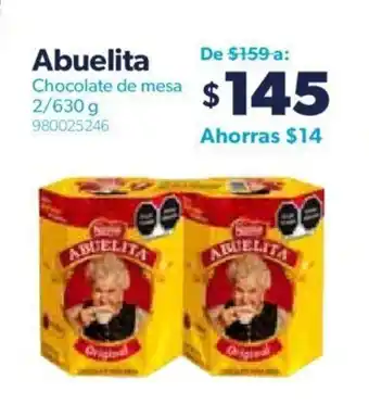 Sam's Club Abuelita Chocolate de Mesa2/630g oferta