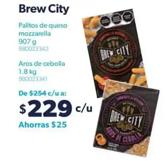 Brew City Palitos de Queso Mozzarella 907g / Aros de Cebolla 1.8kg