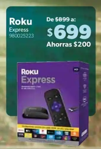 Sam's Club Roku Express 980025223 oferta
