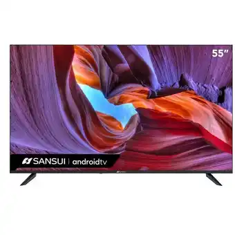 Pantalla sansui 55" android tv 4k