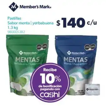 Sam's Club Member's Mark Pastillas Sabor Menta | Yerbabuena 1.3kg oferta