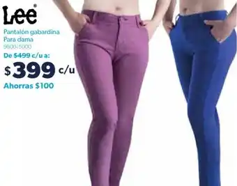 Sam's Club Lee Pantalón Gabardina para Dama oferta