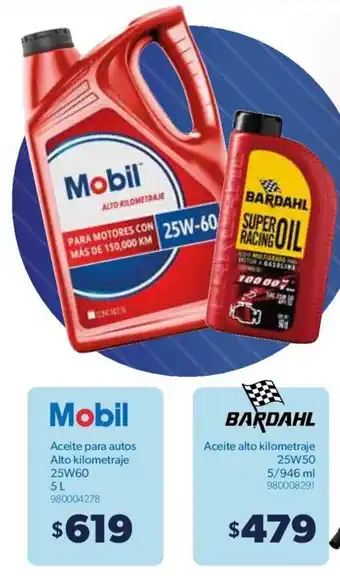 Sam's Club Mobil Aceite para Autos alto Kilometraje 25W60 - 5L oferta