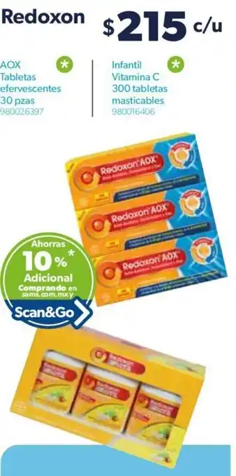 Redoxon Tabletas Efervescentes 30 pzas | Infantil Vitamina C 300 tabletas
