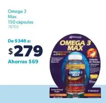 Sam's Club Solanum Omega 3 Max 150 cápsulas oferta