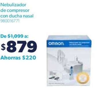 Sam's Club Omron Nebulizador de Compresor con Ducha Nasal oferta