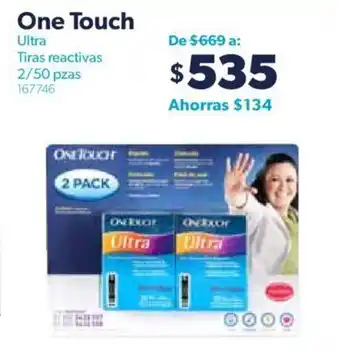 One Touch Ultra Tiras Reactivas 2.50 pzas