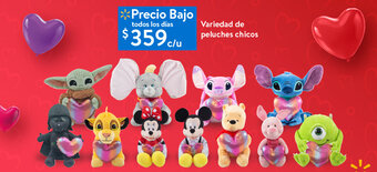 Walmart Variedad de Peluches Chicos oferta