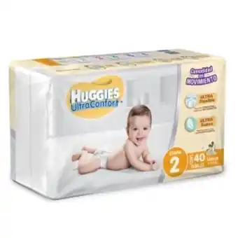 Pañales para bebé etapa 2 huggies ultraconfort