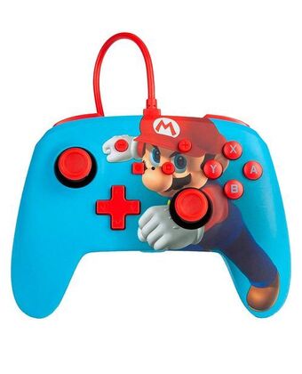 Control nintendo switch alambrico super mario punch