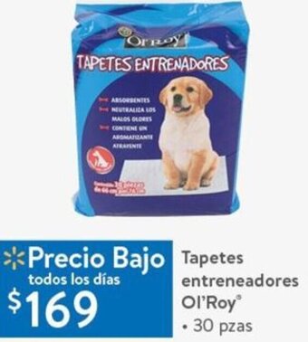Walmart Tapetes Entreneadores Ol'Roy 30pzas oferta