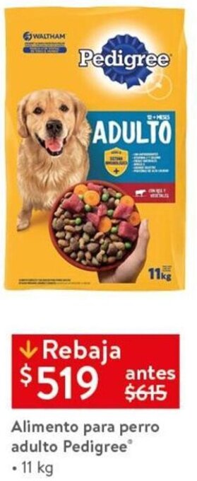 Alimento para Perro Adulto Pedigree 11kg