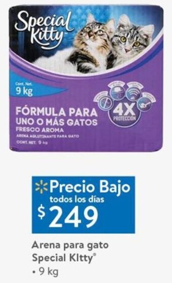 Walmart Arena para Gato Special Kitty 9kg oferta