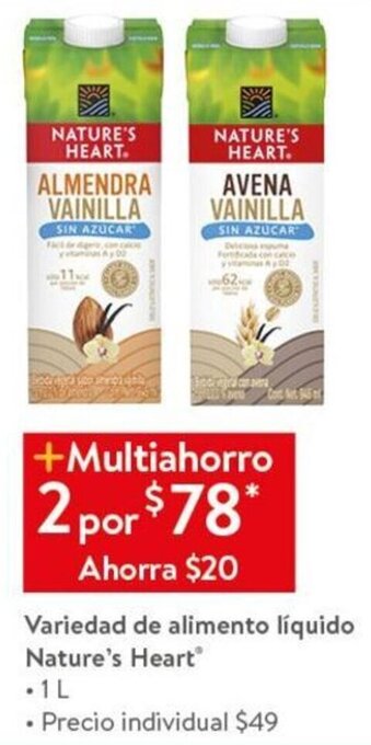 Variedad de Alimento Líquido Nature's Heart 1L