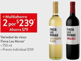 Variedad de Vinos Finca Las Moras 750ml
