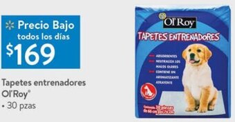 Walmart Tapetes Entrenadores Ol'Roy 30pzas oferta