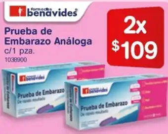 Farmacia benavides prueba de embarazo sale