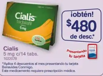 Cialis 5mg c/14 Tabs