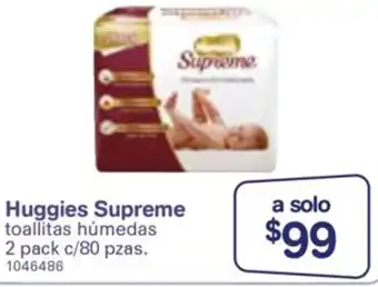 Farmacias Benavides Huggies Supreme 2 Pack c/80pzas oferta