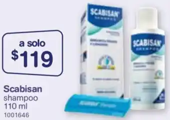 Farmacias Benavides Scabisan Shampoo 110ml oferta